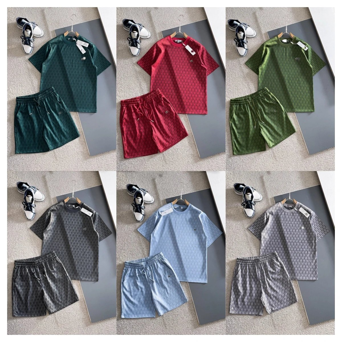 Lacoste Tee Shorts Suits High Quality